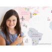 Fotografia, na której jest MAPA | naklejka do pokoju dziecięcego - różne kolory - Pastelowelove