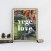 Fotografia, na której jest Plakat VEGE LOVE - Follygraph