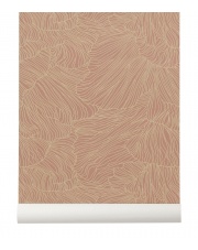 Tapeta skandynawska CORAL Dusty Rose/Beige - ferm LIVING