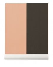 Tapeta skandynawska THICK LINES Green/Rose - ferm LIVING