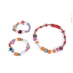 Fotografia, na której jest Zestaw do tworzenia biżuterii 250 koralików Dziewczynka - JANOD