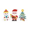 Fotografia, na której jest Magnetyczne klocki 3D Święty Mikołaj i przyjaciele - JANOD