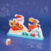 Fotografia, na której jest Magnetyczne klocki 3D Sanie Świętego Mikołaja - JANOD
