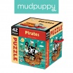 Fotografia, na której jest Mudpuppy Puzzle Piraci 42 elementy 3+