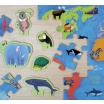 Fotografia, na której jest Mudpuppy Puzzle zestaw z 8 figurkami Zwierzęta Świata 3+