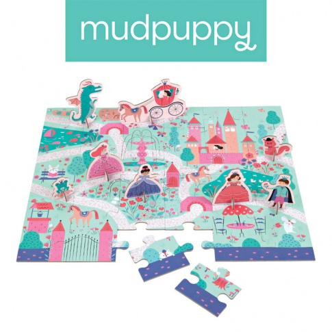 Fotografia, na której jest Mudpuppy Puzzle zestaw z 8 figurkami Księżniczka 3+
