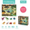 Fotografia, na której jest Mudpuppy Puzzle zestaw z 8 figurkami Dinozaury 3+