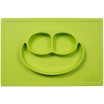 Fotografia, na której jest EZPZ Silikonowy talerzyk z podkładką 2w1 Happy Mat zielony