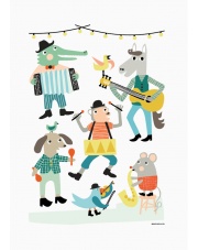 Plakat XL Funky Animals Big Band