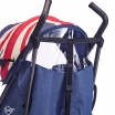 Fotografia, na której jest MINI by EASYWALKER Wózek spacerowy z osłonką przeciwdeszczową 6,5kg Union Jack Vintage