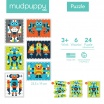 Fotografia, na której jest Mudpuppy Puzzle Patyczki Roboty 24 elementy 3+