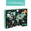 Fotografia, na której jest Mudpuppy Puzzle rodzinne Twój Świat 1000 elementów 8+