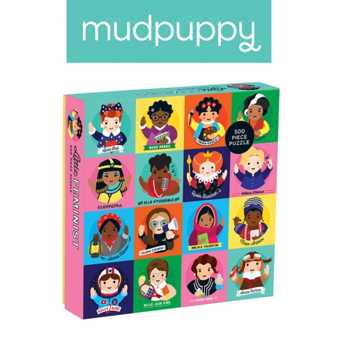 Fotografia, na której jest Mudpuppy Puzzle rodzinne Niezwykłe kobiety 500 elementów 8+