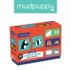 Fotografia, na której jest Mudpuppy Dwuczęściowe puzzle Zwierzęta i ich dzieci 10 par 2+