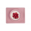 Fotografia, na której jest EZPZ Silikonowa miseczka z podkładką 2w1 Mini Bowl pastelowy róż