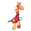 Fotografia, na której jest SIGIKID Przytulanka aktywizująca Żyrafa z gryzakiem, grzechotką, piszczałką, wibracją i szeleszczącą folią 6m+ PlayQ 