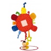 Fotografia, na której jest SIGIKID Aktywizujące lusterko Kwiat z gryzakiem, grzechotką, piszczałką, wibracją i szeleszczącą folią 3m+ PlayQ 