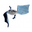 Fotografia, na której jest SIGIKID Przytulaczek - komforter Niebieski nietoperz 