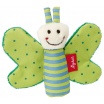 Fotografia, na której jest SIGIKID Miękka mini – przytulanka Zielony motylek z szeleszczącymi skrzydełkami Red Stars 