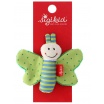 Fotografia, na której jest SIGIKID Miękka mini – przytulanka Zielony motylek z szeleszczącymi skrzydełkami Red Stars 
