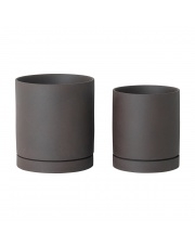 Doniczka SEKKI Charcoal - ferm LIVING