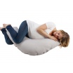 Fotografia, na której jest Ergonomiczna poduszka rogal dla kobiet w ciąży i karmiących Big Flopsy Fleur de coton Pearl grey, Red Castle