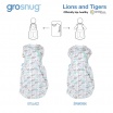 Fotografia, na której jest Otulacz-śpiworek Grosnug Lions and Tigers Cosy, GRO Company
