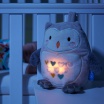 Fotografia, na której jest Sowa Ollie Szumiąca Przytulanka z czujnikiem płaczu i lampką nocną, Gro Company