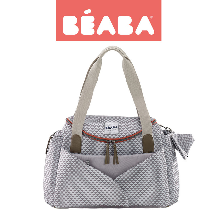 Beaba Torba dla mamy Sydney PLAY PRINT grey MagiaPolnocy.pl