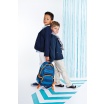Fotografia, na której jest Lassig Plecak szkolny lekki pikowany Striped magenta