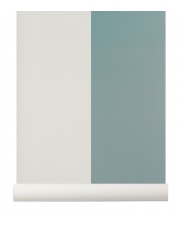 Tapeta skandynawska THICK LINES Dusty Blue/Off White - ferm LIVING