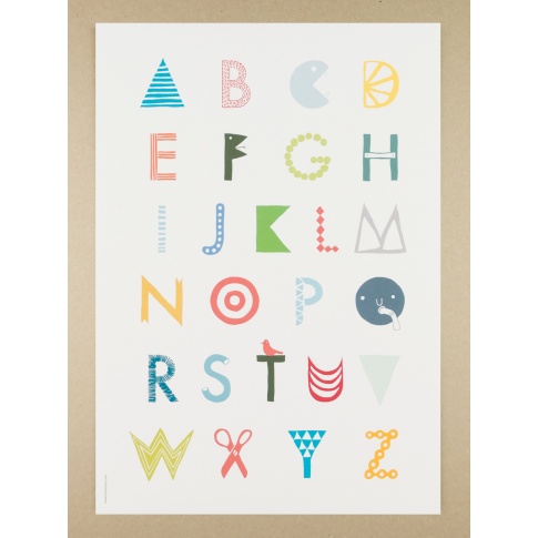 Fotografia, na której jest Plakat A3 Doodle Abc