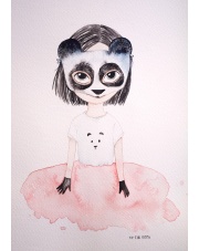 Plakat Panda - To The Moon