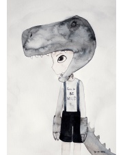 Plakat Tyranosaurus - To The Moon