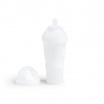 Fotografia, na której jest Herobility - butelka antykolkowa Herobottle 140 ml, biała + smoczek S (0 m+)