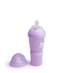 Fotografia, na której jest Herobility - butelka antykolkowa Herobottle 140 ml, fioletowa + smoczek S (0 m+)