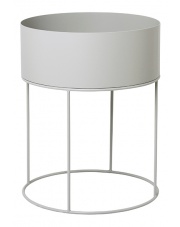 Kwietnik okrągły PLANT BOX - jasnoszary / light grey - ferm LIVING