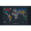 Fotografia, na której jest Mapa Zdrapka - Mapa Świata - Travel Map™ Letters World