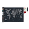 Fotografia, na której jest Mapa Zdrapka - Mapa Świata - Travel Map™ Letters World