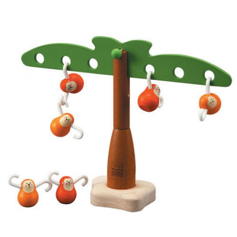 Fotografia, na której jest Zabawka zręcznościowa Balansujące małpki, Plan Toys®