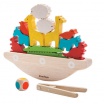 Fotografia, na której jest Balansująca łódka, drewniana gra manipulacyjna, Plan Toys®
