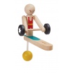 Fotografia, na której jest Drewniany akrobata - podnoszenie ciężarów, Plan Toys®