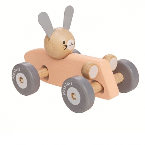 Fotografia, na której jest Pastelowa rajdówka z królikiem, Plan Toys®