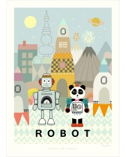 Plakat Robot - Majvillan