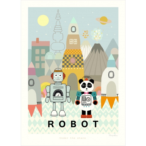 Fotografia, na której jest Plakat Robot - Majvillan