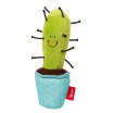 Fotografia, na której jest SIGIKID Miękka mini – piszczałka Kaktus w niebieskiej doniczce Red Stars 