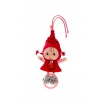Fotografia, na której jest LILLIPUTIENS Mini-grzechotka z dzwoneczkiem Czerwony Kapturek 3 m+