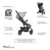 Fotografia, na której jest Disney by Easywalker Buggy XS Wózek spacerowy z osłonką przeciwdeszczową Mickey Shield