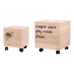 Fotografia, na której jest Komplet dwóch pudełek na zabawki - różowy - Bloomingville