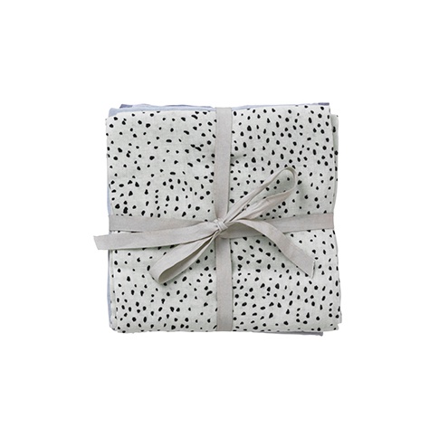 Fotografia, na której jest Muślinowe pieluszki Mint Dot 70 x 70 cm - ferm LIVING | 3 szt.